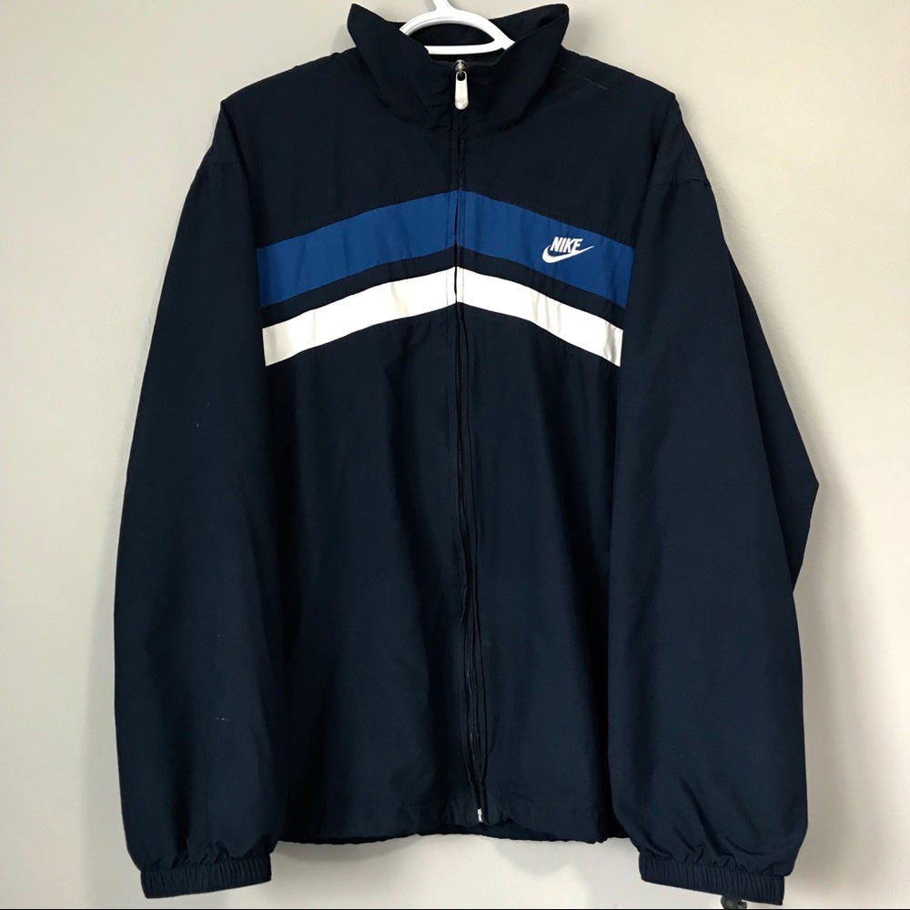 Navy blue Nike windbreaker